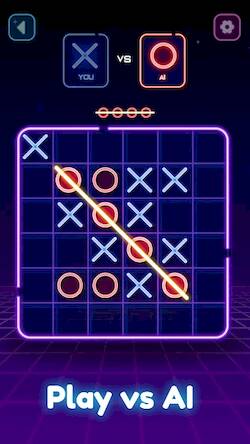 Скачать взломанную Tic Tac Toe - 2 Player XO [Много монет] MOD apk на Андроид