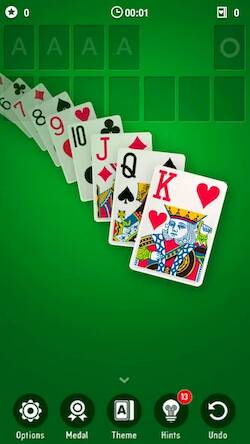 Скачать взломанную Solitaire [Много денег] MOD apk на Андроид