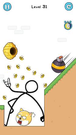Скачать взломанную Doge Rescue: Draw To Save [Много монет] MOD apk на Андроид