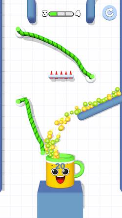 Скачать взломанную Rope And Balls [Много денег] MOD apk на Андроид