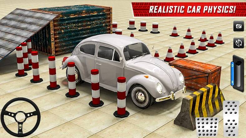 Скачать взломанную Classic Car Parking: Car Games [Много денег] MOD apk на Андроид