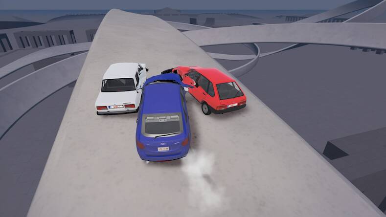 Скачать взломанную Краш тест Жигулей АвтоВАЗ Опер [Много денег] MOD apk на Андроид