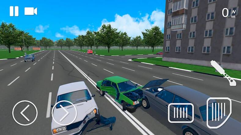 Скачать взломанную Russian Car Crash Simulator [Бесплатные покупки] MOD apk на Андроид
