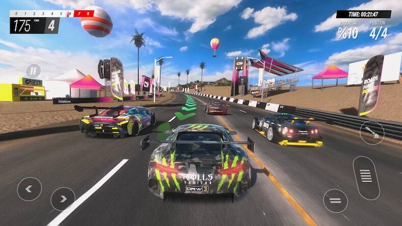 Скачать взломанную Rally Horizon [Мод меню] MOD apk на Андроид