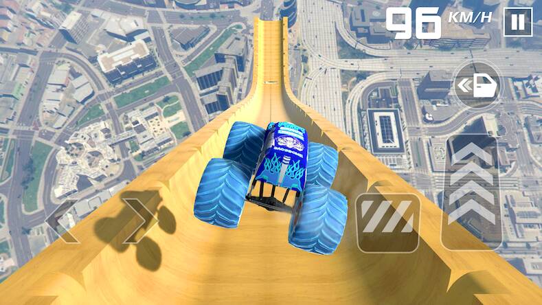 Скачать взломанную Car Games: Monster Truck Stunt [Много монет] MOD apk на Андроид