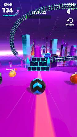 Скачать взломанную Racing Ball Master 3D [Много монет] MOD apk на Андроид