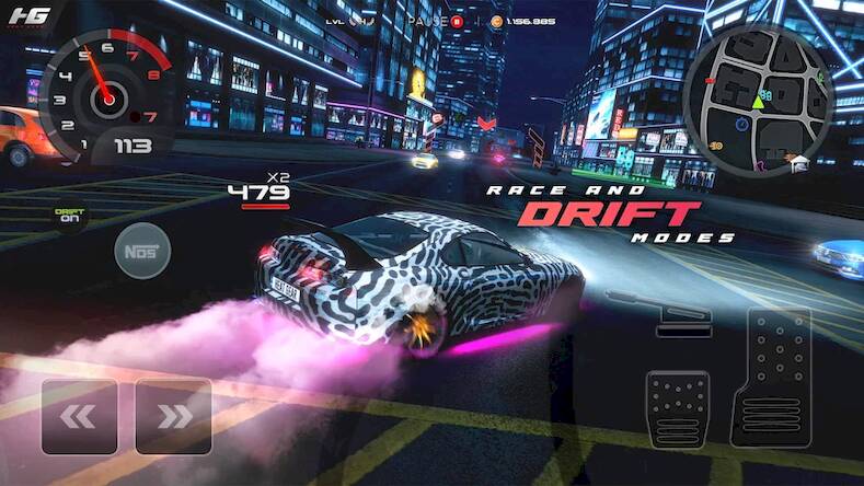 Скачать взломанную Heat Gear - Race & Drift World [Много монет] MOD apk на Андроид