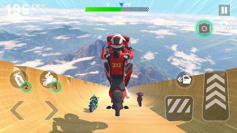 Скачать взломанную GT Moto Stunts 3D: Bike Games [Много монет] MOD apk на Андроид