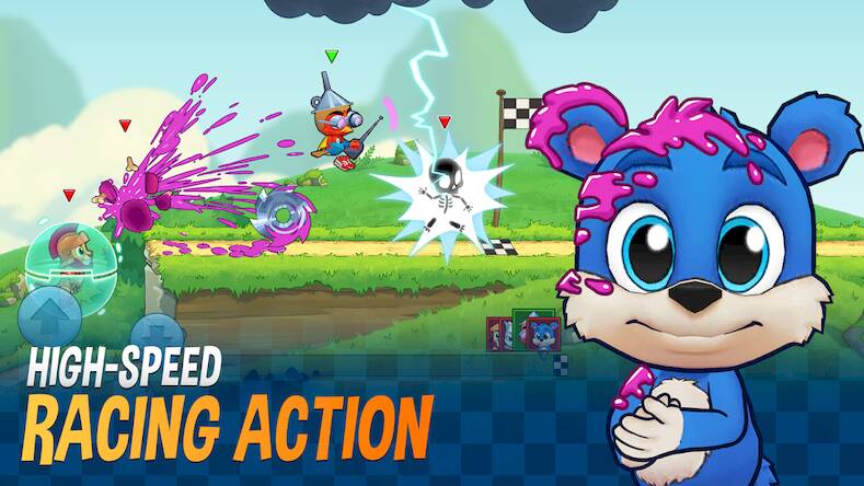 Скачать взломанную Fun Run 4 - Multiplayer Games [Много монет] MOD apk на Андроид