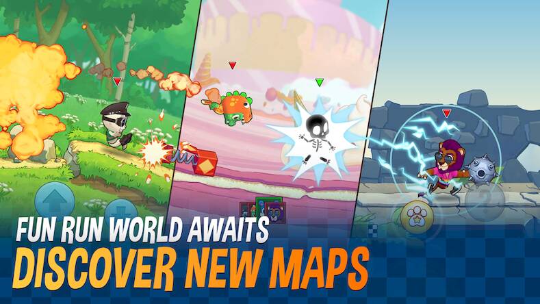 Скачать взломанную Fun Run 4 - Multiplayer Games [Много монет] MOD apk на Андроид