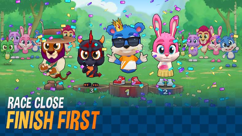 Скачать взломанную Fun Run 4 - Multiplayer Games [Много монет] MOD apk на Андроид