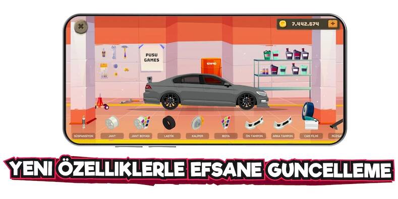 Скачать взломанную 2D Araba Serisi Modifiye Oyunu [Бесплатные покупки] MOD apk на Андроид