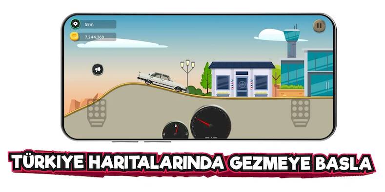 Скачать взломанную 2D Araba Serisi Modifiye Oyunu [Бесплатные покупки] MOD apk на Андроид