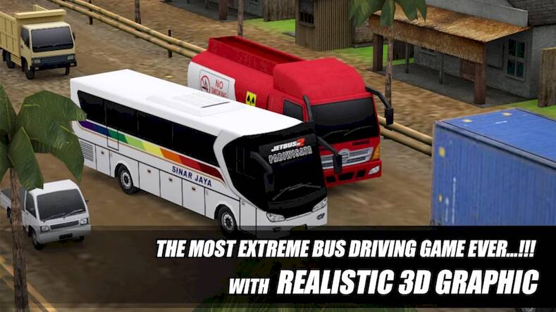 Скачать взломанную Telolet Bus Driving 3D [Много денег] MOD apk на Андроид