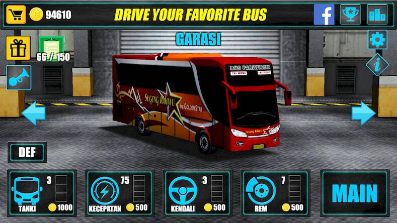 Скачать взломанную Telolet Bus Driving 3D [Много денег] MOD apk на Андроид