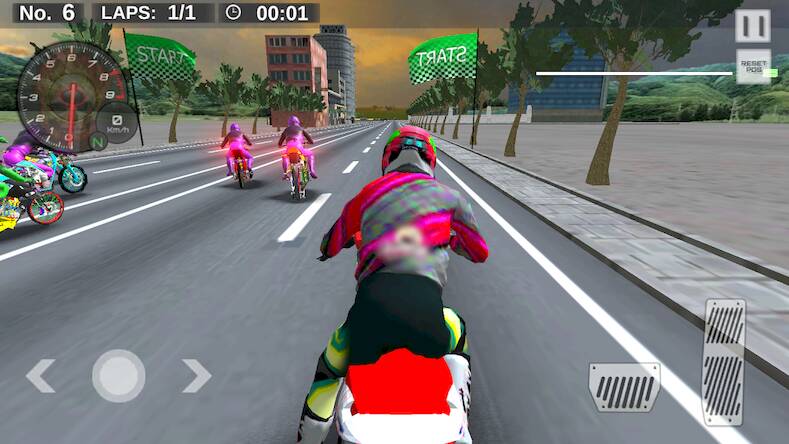Скачать взломанную Real Drag Bike Racing [Много денег] MOD apk на Андроид