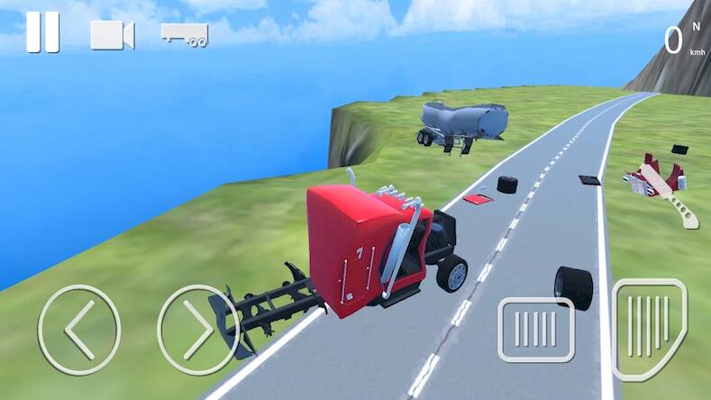 Скачать взломанную Truck Crash Simulator Accident [Бесплатные покупки] MOD apk на Андроид