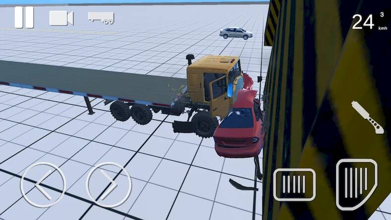 Скачать взломанную Truck Crash Simulator Accident [Бесплатные покупки] MOD apk на Андроид