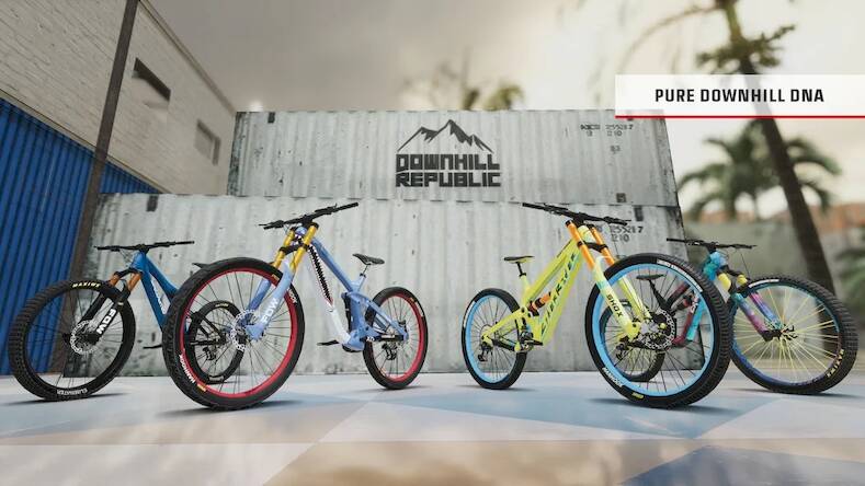 Скачать взломанную Downhill Republic [Много денег] MOD apk на Андроид
