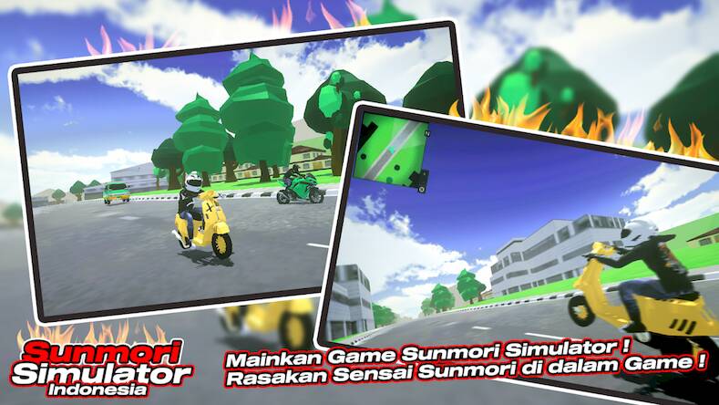 Скачать взломанную Sunmori Simulator Indonesia [Бесплатные покупки] MOD apk на Андроид