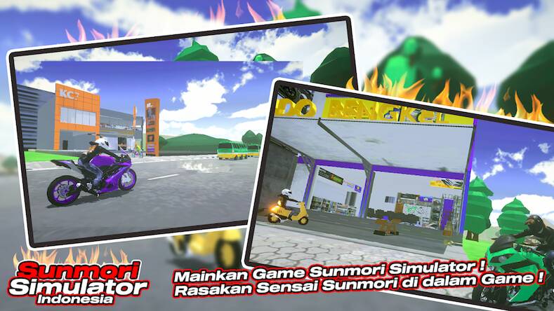 Скачать взломанную Sunmori Simulator Indonesia [Бесплатные покупки] MOD apk на Андроид