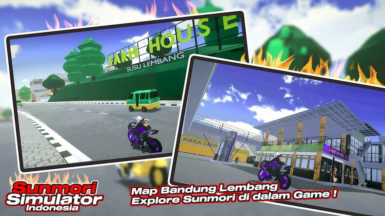 Скачать взломанную Sunmori Simulator Indonesia [Бесплатные покупки] MOD apk на Андроид