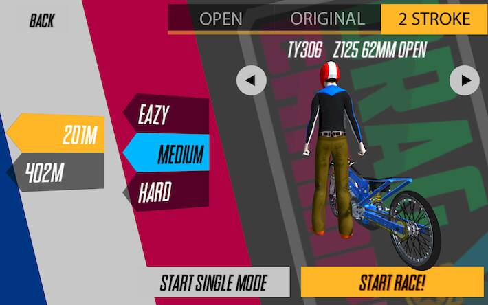 Скачать взломанную Drag King - 201m thailand raci [Бесплатные покупки] MOD apk на Андроид