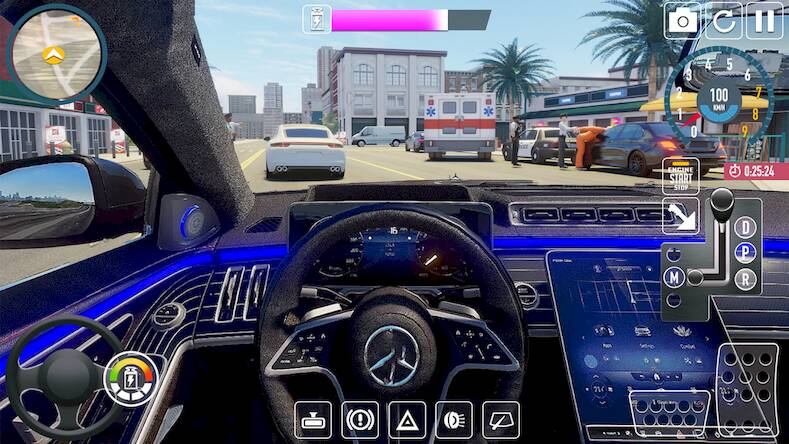 Скачать взломанную Car Driving School Sim 2023 [Много монет] MOD apk на Андроид