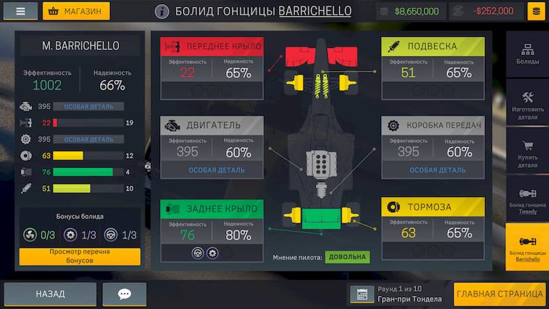 Скачать взломанную Motorsport Manager Mobile 2 [Бесплатные покупки] MOD apk на Андроид
