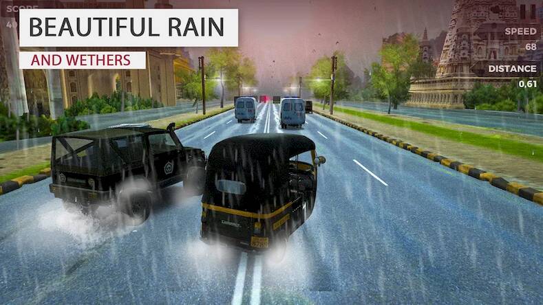 Скачать взломанную Traffic Car Racer - India [Много монет] MOD apk на Андроид
