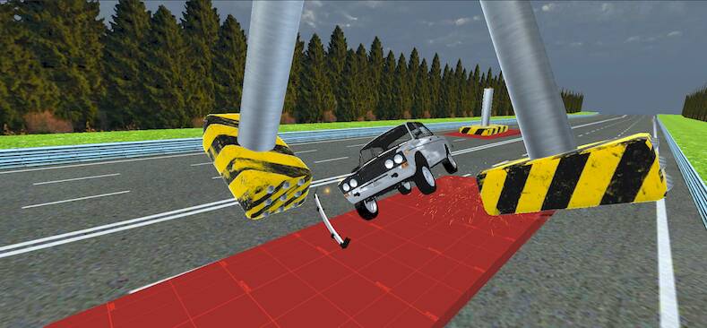 Скачать взломанную Car Crash Racer Russian [Много монет] MOD apk на Андроид