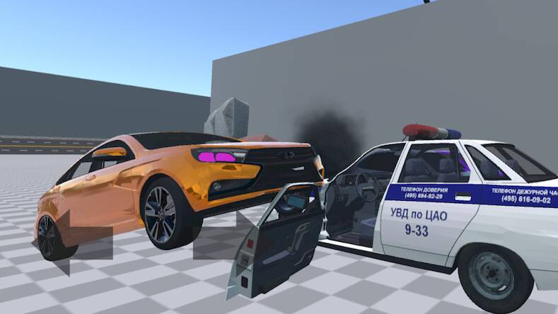 Скачать взломанную АВТОВАЗ КРАШ ТЕСТ СИМУЛЯТОР [Много денег] MOD apk на Андроид