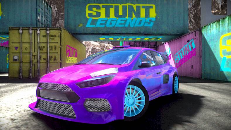 Скачать взломанную Stunt Legend Real Drift Racing [Много денег] MOD apk на Андроид