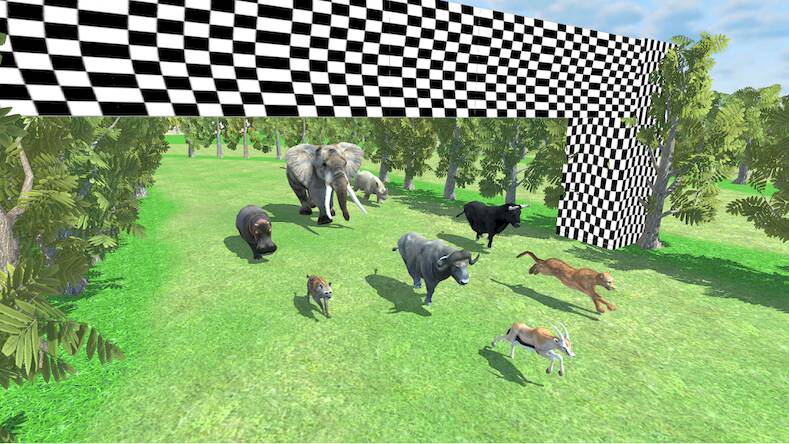 Скачать взломанную Angry Buffalo Wild Animal Race [Мод меню] MOD apk на Андроид