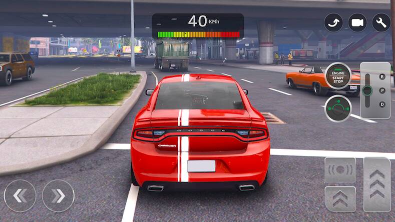 Скачать взломанную Charger SRT: Muscle Unleash [Много монет] MOD apk на Андроид