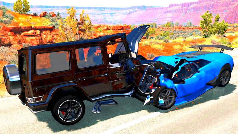 Скачать взломанную Car Crash Premium offline [Много денег] MOD apk на Андроид