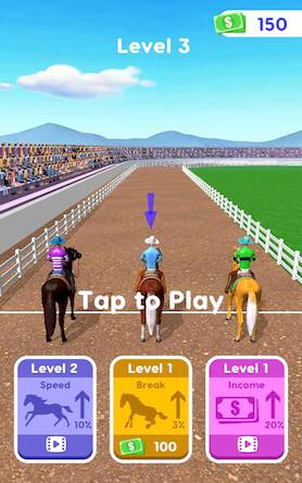 Скачать взломанную Конные скачки в 3D [Бесплатные покупки] MOD apk на Андроид