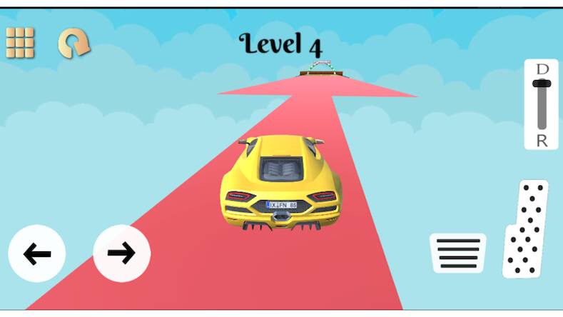 Скачать взломанную Car Jumpy Sky : Stunts Racing [Много монет] MOD apk на Андроид