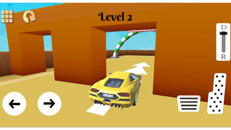 Скачать взломанную Car Jumpy Sky : Stunts Racing [Много монет] MOD apk на Андроид