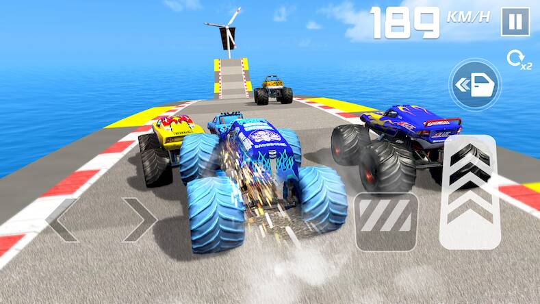 Скачать взломанную Car Games: Monster Truck Stunt [Мод меню] MOD apk на Андроид