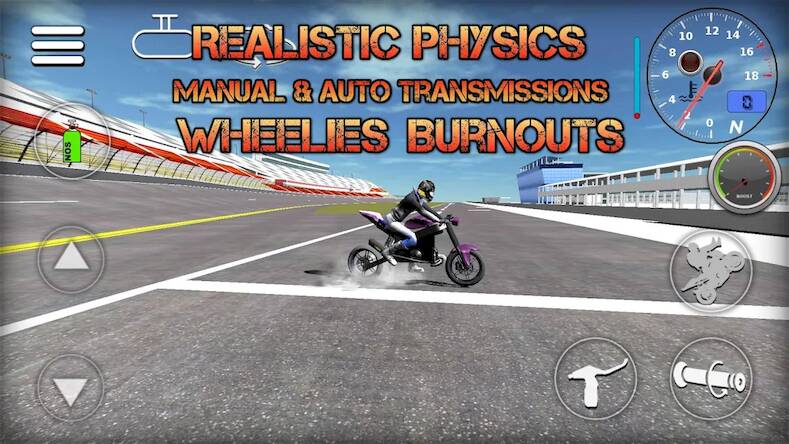 Скачать взломанную Wheelie King 2 - motorcycle 3D [Бесплатные покупки] MOD apk на Андроид