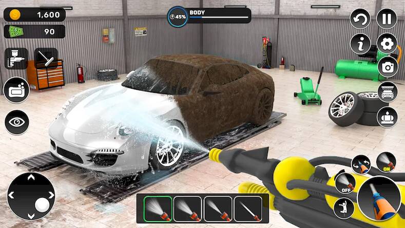 Скачать взломанную Автомобильные игры Power Wash [Много денег] MOD apk на Андроид