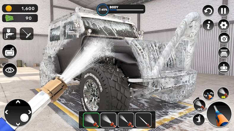 Скачать взломанную Автомобильные игры Power Wash [Много денег] MOD apk на Андроид
