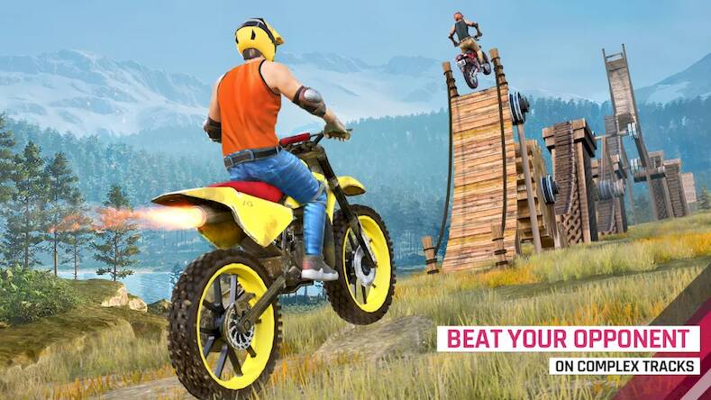 Скачать взломанную мотоцикл Stunt легенда [Много денег] MOD apk на Андроид