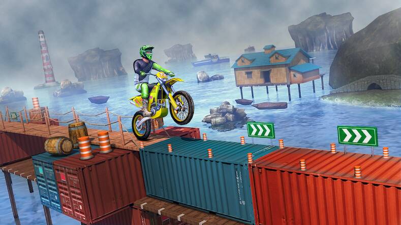 Скачать взломанную Bike Stunt Tricks Master 3d [Много монет] MOD apk на Андроид