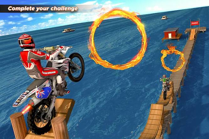Скачать взломанную Bike Stunt Tricks Master 3d [Много монет] MOD apk на Андроид