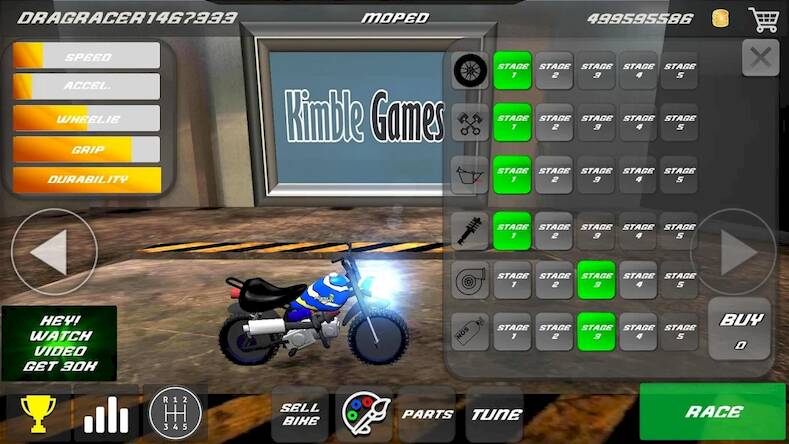 Скачать взломанную Drag bikes - Motorbike racing [Бесплатные покупки] MOD apk на Андроид