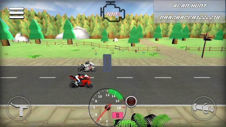 Скачать взломанную Drag bikes - Motorbike racing [Бесплатные покупки] MOD apk на Андроид