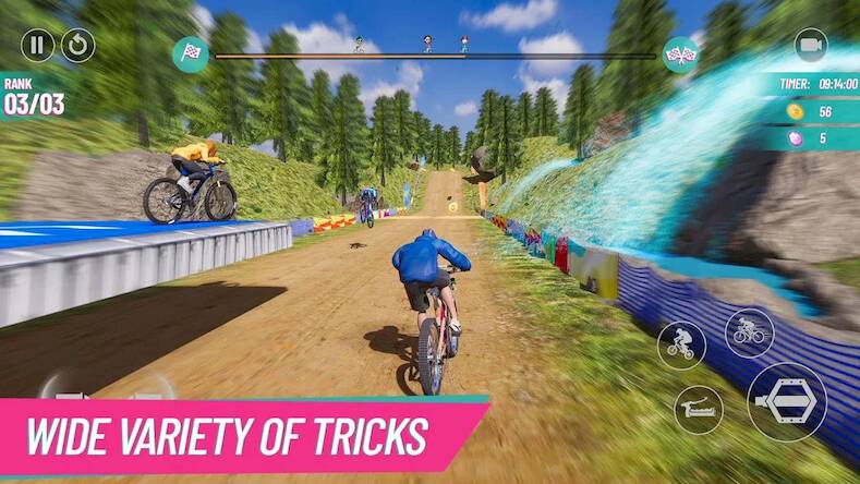 Скачать взломанную Велосипедные трюки 2 [Много монет] MOD apk на Андроид