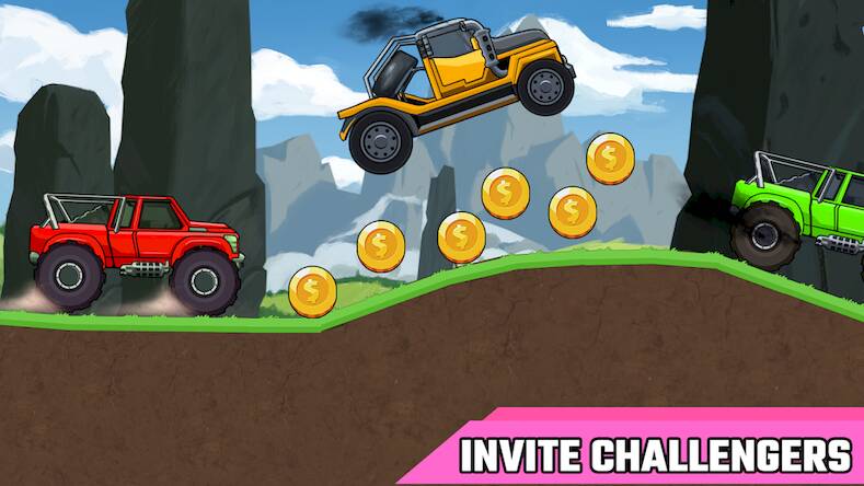 Скачать взломанную Toon Racing 2D Pro [Много монет] MOD apk на Андроид